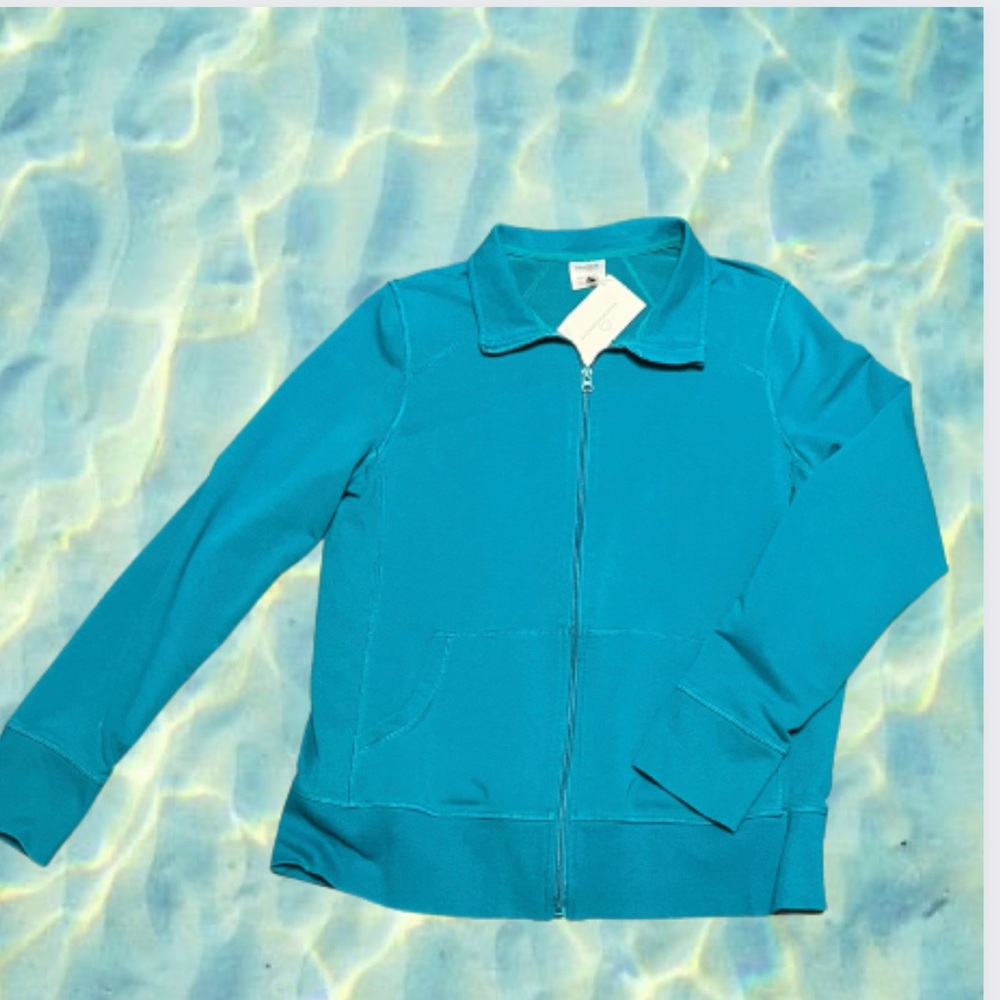 #Y2K cool blue runners zip up.